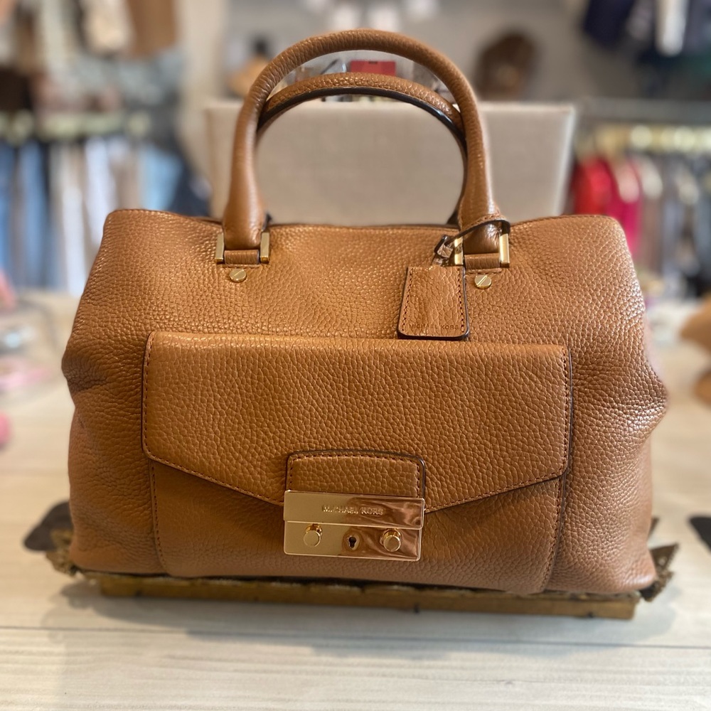 Michael Kors Tan Satchel Bag.  NWT.